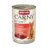 ANIMONDA CARNY KITTEN - конесрвирана храна за малки котенца с телешко и сърца